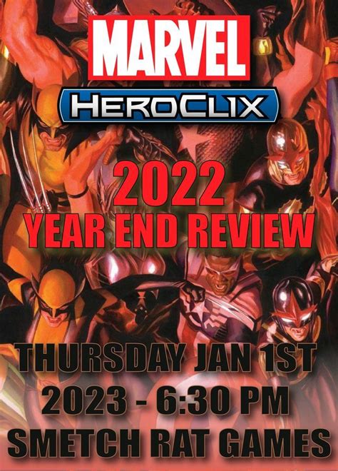 Marvel HeroClix - 2022 Year End Review!, Smetch Rat Games, Longmont, 12 ...