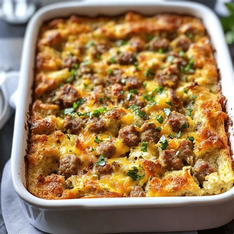 Easy Sausage Breakfast Casserole to Try Today | Delectable Meal