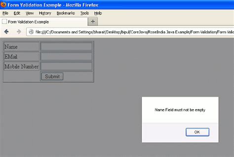 Image result for Form Validation in JavaScript without Alert Box
