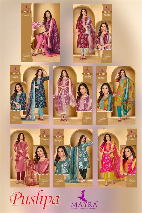 Pushpa Mayra Vertican Readymade Pant Style Suits Wholesale Rate – Kavya ...