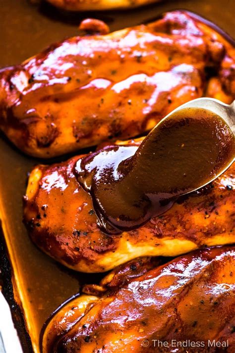Baked BBQ Chicken Breast (4 ingredient recipe!)