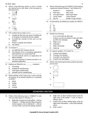 Class 9 Study Material– Tagged "NCO Sample papers"– Olympiad tester