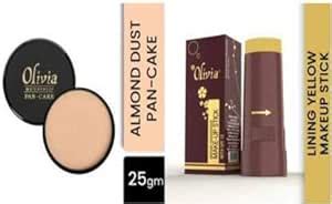 Buy Olivia stick-07 & Pan cake-26 Concealer Compact (lining yellow ...