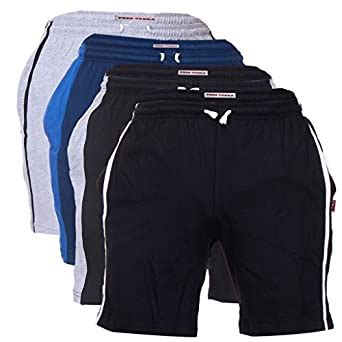 Buy TeesTadka Men's Knitted Shorts Combo Offers Pack of 4 at Amazon.in