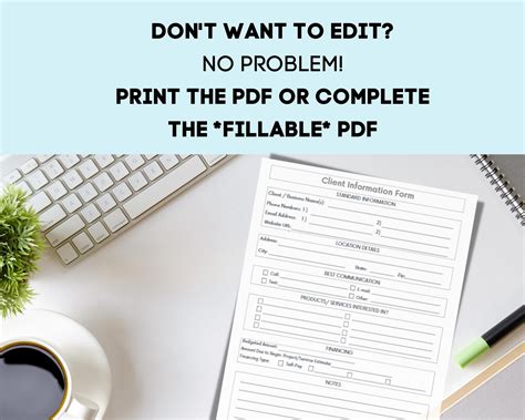 Image result for Clientele Forms with Instructions