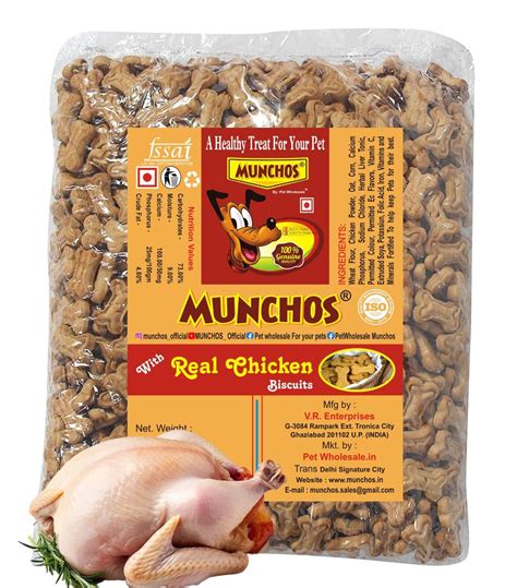 Buy MUNCHOS Puppy Chicken Biscuits 1Kg Online at Low Prices in India ...