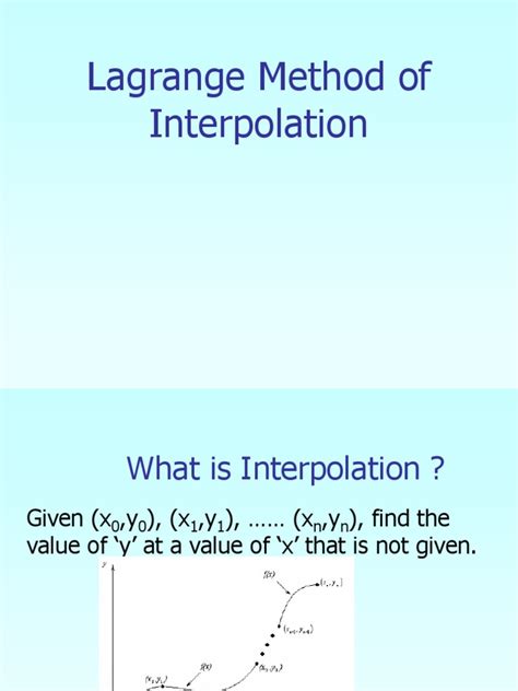 Lagrange Interpolation Method 的图像结果