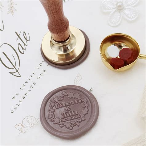 Wedding wax seal stamp 60 photos - Astyledwedding.com