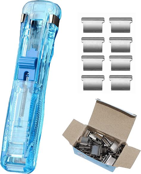 TCCO ENTERPRISE Portable Handheld Paper Clam Clip Dispenser with 50 ...