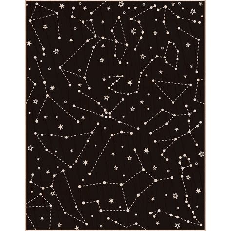 Hero Arts Reverse Constellation Background Woodblock Stamp : Amazon.in ...