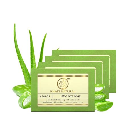Buy Khadi Natural Aloe Vera Soap | Natural Handmade Soap | Herbal ...