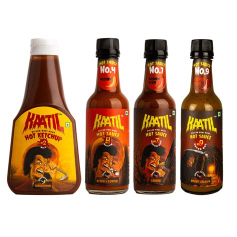 Serial Kaatil Combo - Pack of 4 - Mild, Medium, Super Hot