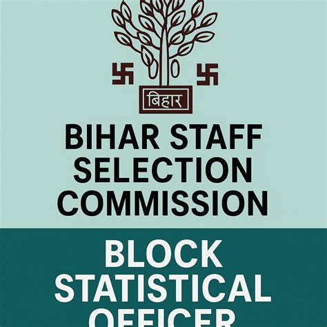 Bihar Staff Selection Commission (BSSC) Block Statistical Officer (BSO ...
