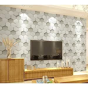 JAAMSO ROYALS 3D Hexagons Pattern Wallpaper for Walls, Wallpaper, Wall ...