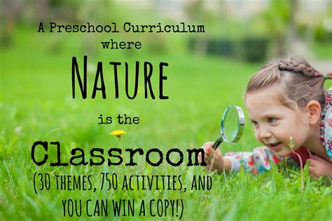 A Homeschool Preschool Curriculum where Nature is the Classroom