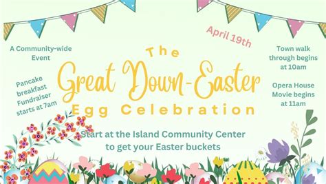 The Great Down-Easter Egg Celebration, Island Community Center ...