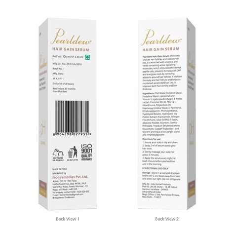 Buy PEARLDEW HAIR GAIN SERUM 100 ML | FOR ALL HAIR TYPES | PARABEN FREE ...