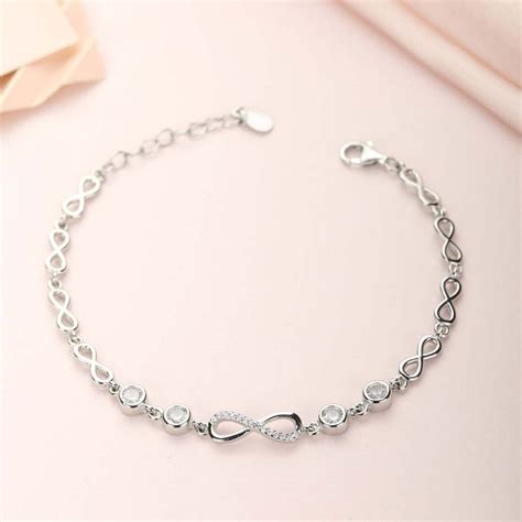 Infinity 925 Silver Bracelet - Valentine's Gift – Zavya
