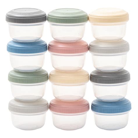 WeeSprout Baby Food Containers - Small 4 oz Containers With Lids ...