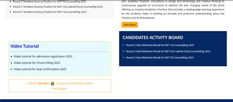 NIFT round 2 counselling result declared at nift.admissions.nic.in ...