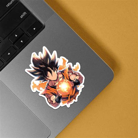 Goku's Energy Blast Anime Stickers Collection