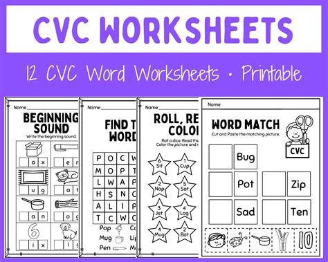 CVC Words Worksheets - Worksheets Library
