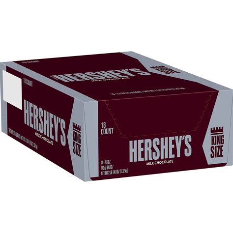 Buy HERSHEYS Chocolate Candy Bars, King Size Pack of 18 Online in India ...
