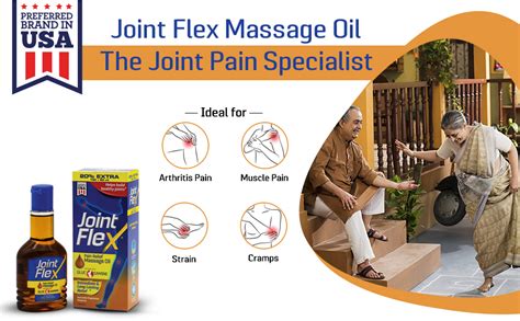 JointFlex Pain Relief Massage Oil, Immediate & Long-Lasting Pain Relief ...