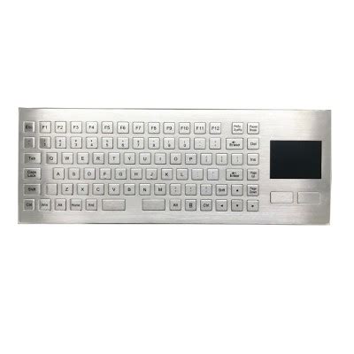 XP601金属工业键盘 金属PC键盘 轨迹球鼠标键盘 不锈钢防爆键盘-淘宝网