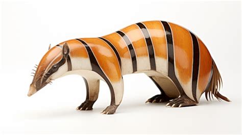 Beautiful striped anteater with large fins and tail | Premium AI ...