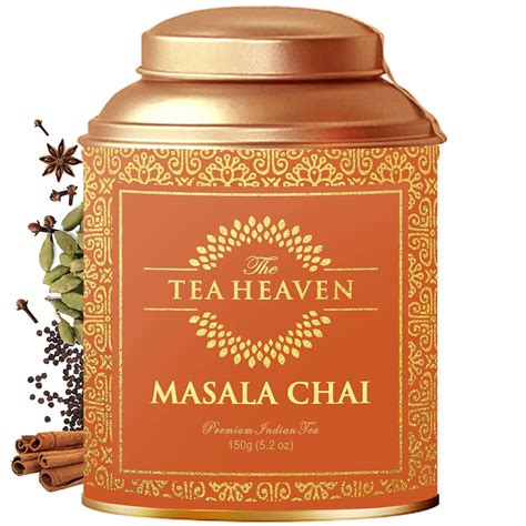 The Tea Heaven|Tea Gift-Masala Chai Whole Leaf Tea, Chai,Leaf 150 Gm 50 ...