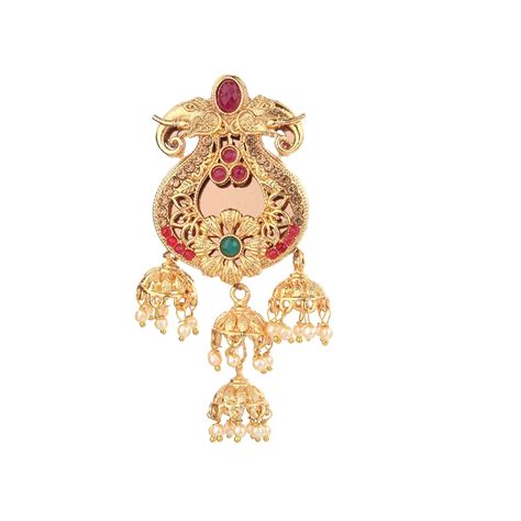 FLINGDOM Unisex Brooch Saree Pin - Stunning Gold-Plated Saree Brooch ...