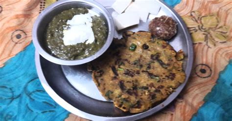 Sarson ka saag and Makki ki methi wali Roti Recipe by Geeta Khurana ...