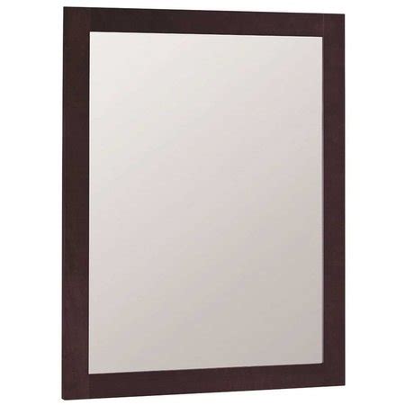 Glacier Bay Modular 24 in. x 31 in. Framed Vanity Mirror in Java M2430 ...