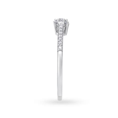 Sleek Stunning Diamond Solitaire Look Finger Ring