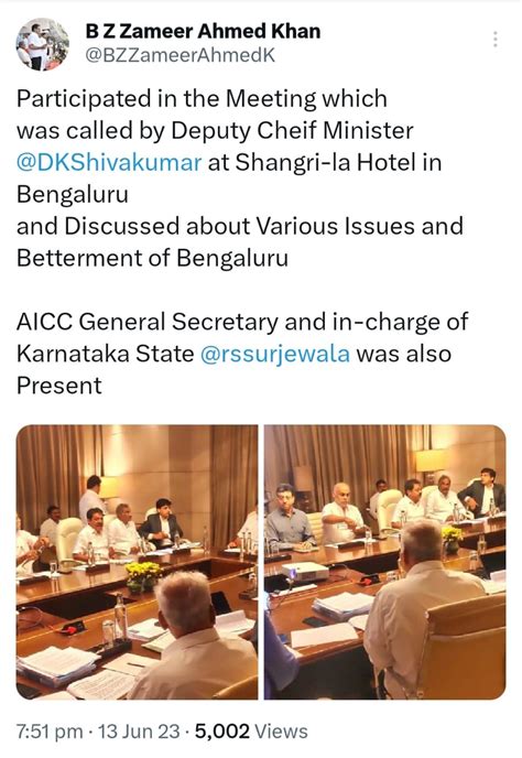 Congress leader Randeep Surjewala participates in Karnataka DyCM ...