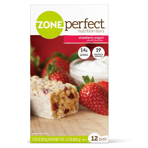 Zone Perfect Nutrition Bar Strawberry Yogurt Flavor Individually ...