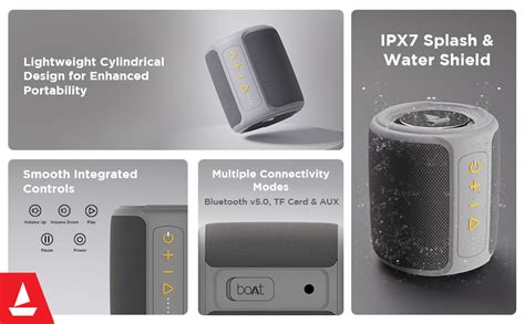 boAt Stone 352 Bluetooth Speaker with 10W RMS Stereo Sound, IPX7 Water ...