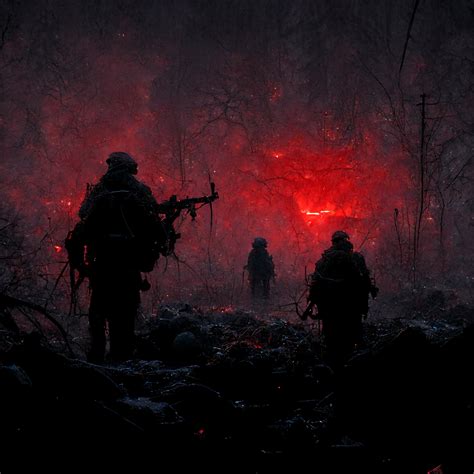 ArtStation - Red mist battle Wariors Stalker concept art