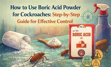 How to Use Boric Acid Powder for Cockroaches