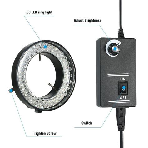 Adjustable 56 LED Ring Light Illuminator Lamp– UNIQKART