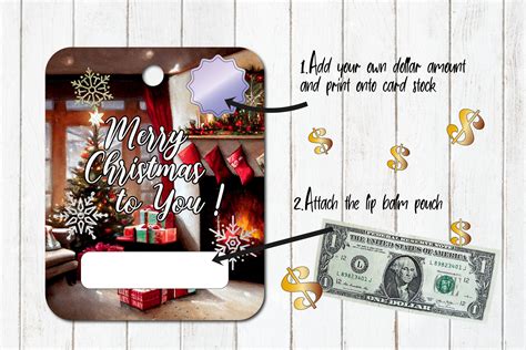 Christmas Money Card Bundle Printable Money Card Holder PNG By ...