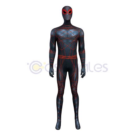 Madame Web Villain Ezekiel Sims Cosplay Costumes Black and Red Jumpsuits