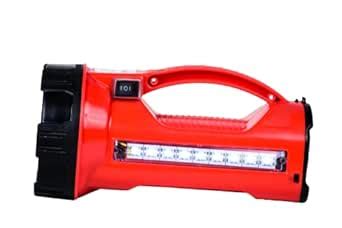 Noble Rechargeable Commando Torch Flashlight, Long Distance Battery ...