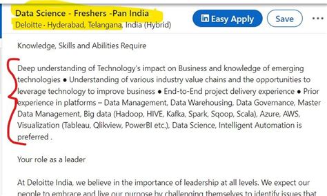 Why do call it a fresher then better change the name to Data Scientist ...
