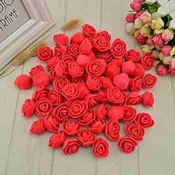 SATYAM KRAFT Artificial Foam Rose Flowers Fake Foam Red Rose Water ...