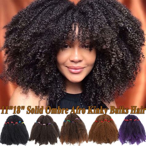 Afro Kinky Bulk Hair Extensions Curly Twist Crochet | Ubuy India