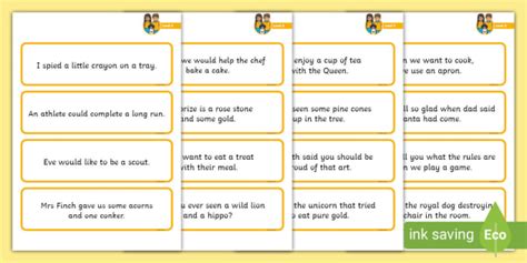 Level 5 Dictation Sentences (teacher made)