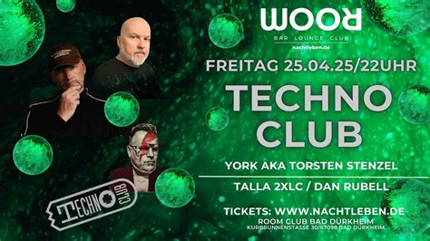 TECHNO CLUB mit YORK aka Torsten Stenzel/Talla 2XLC/Dan Rubell, Room ...