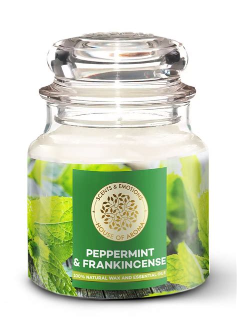 Get Peppermint & Frankincense Scented Candle at ₹ 565 | LBB Shop